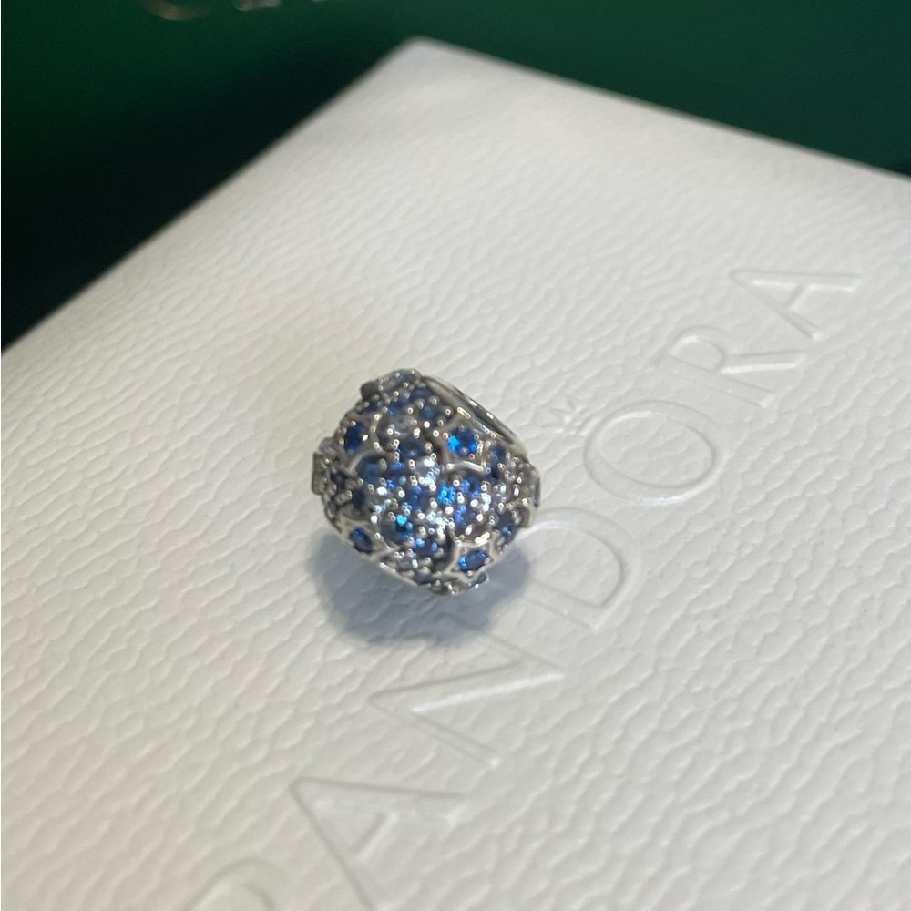 Pandora Elevated Star Shades of Blue CZ Charm - Picture 3 of 5